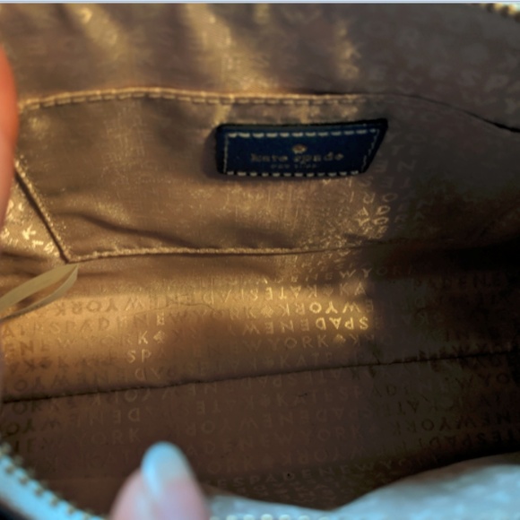 Kate Spade Crossbody Bag Blue and White EUC - Picture 3 of 7